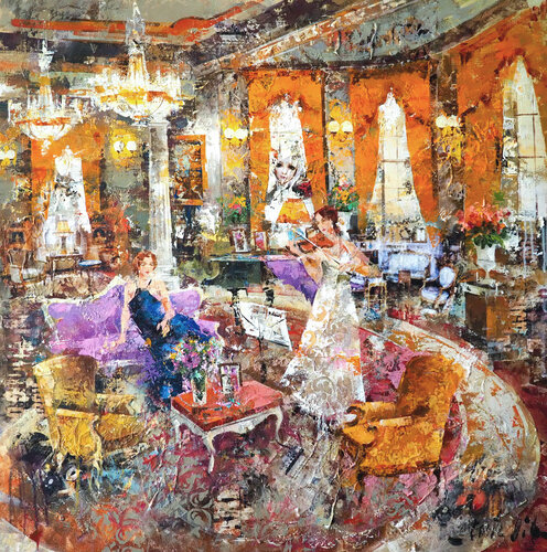Un gran momento by Josep Costa Vila, Painting for Sale on Select