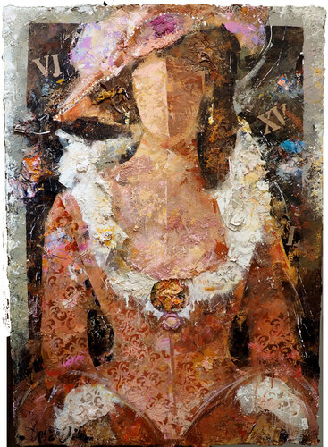Dama en Rosa by Josep Costa Vila, Painting for Sale on Select
