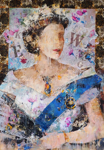 Elizabeth II by Josep Costa Vila, Painting for Sale on Select