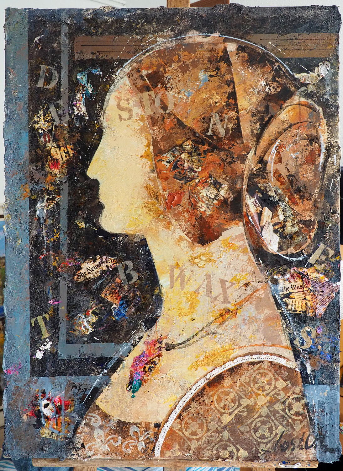 Dama renacentista Josep Costa Vila Original painting for sale