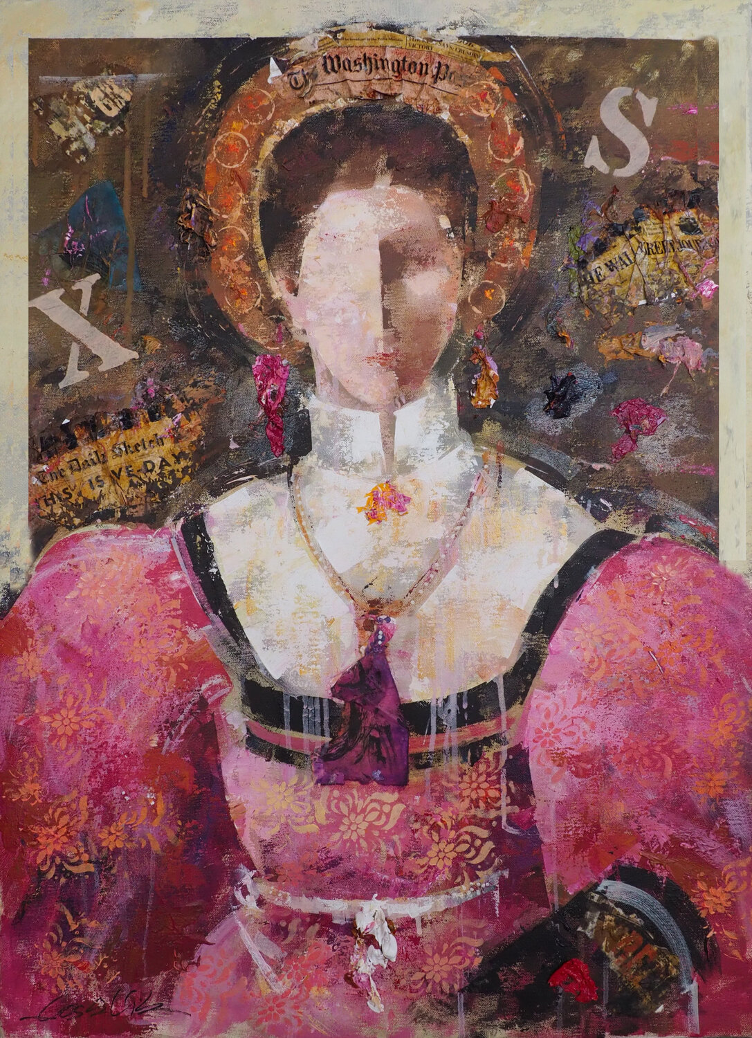 Figura Renacentista Josep Costa Vila Original painting for sale