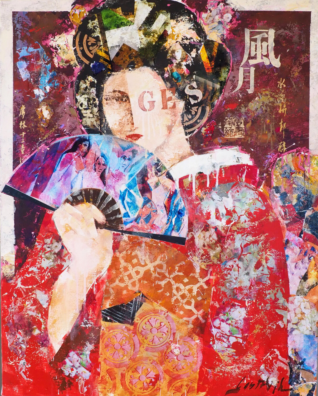 GEISA III Josep Costa Vila Original painting for sale
