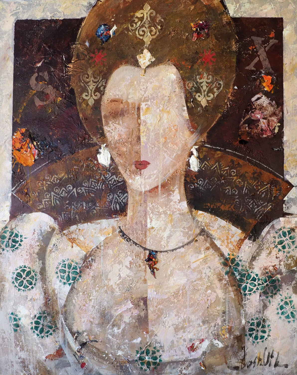 Mystic Face Josep Costa Vila Original painting for sale
