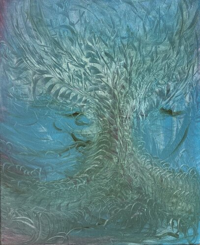 Vide plein d'arbres by Sylvain Stellaire, Painting for Sale on Select