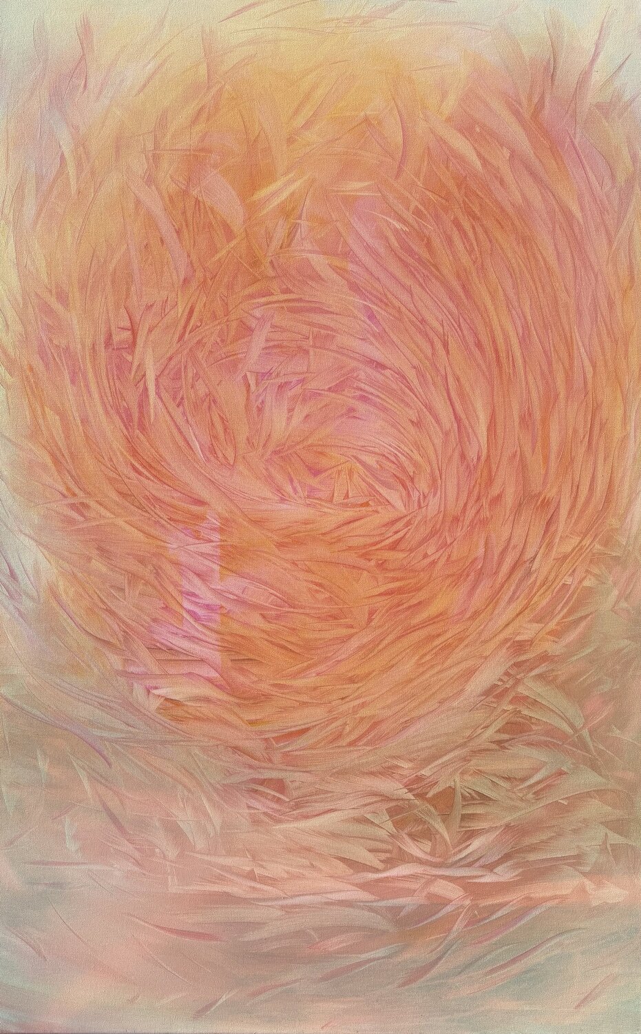 Ondes et particules Sylvain Stellaire Original painting for sale
