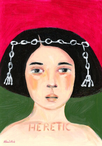 Pharaoh Heretic Beekeeper, Modern Portrait Oil Painting by Alexandra Swistak, Painting for Sale on Select
