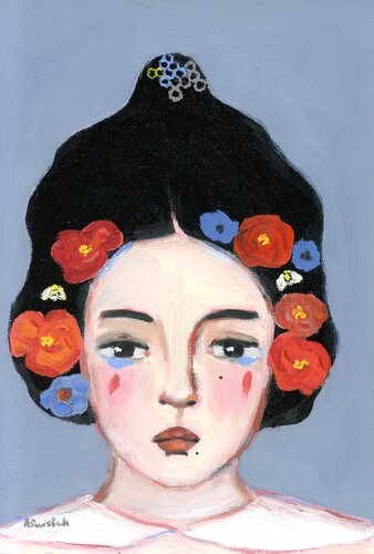 Paloma Beekeeper Oil Portrait Painting by Alexandra Swistak, Painting for Sale on Select