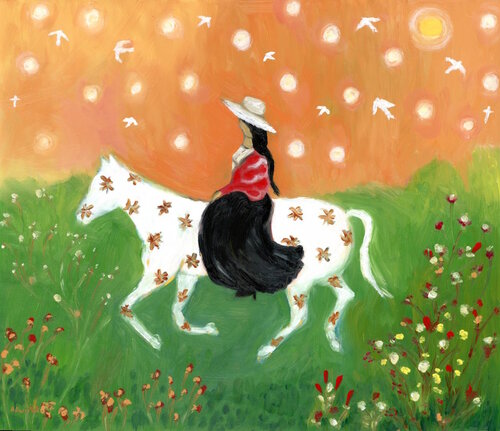 Spotted Horse von Alexandra Swistak, Malerei kaufen auf Select
