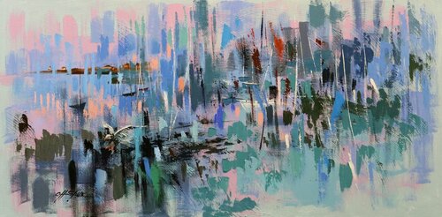 Rockport Harbor by Chin H Shin, Painting for Sale on Select