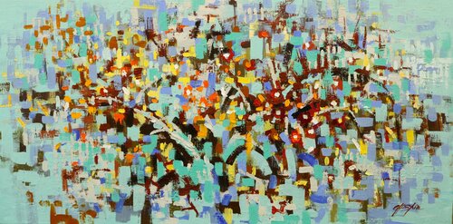 Blossom Season by Chin H Shin, Painting for Sale on Select