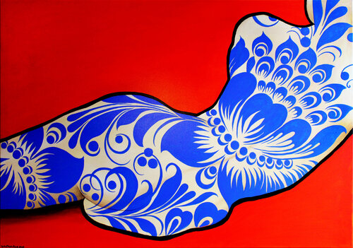 Blue elegance by Irina Tsypilova, Painting for Sale on Select