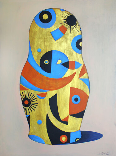 Golden dreams by Irina Tsypilova, Painting for Sale on Select