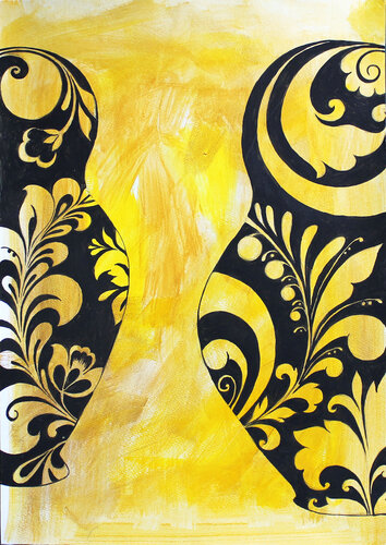 Shadows of Tradition by Irina Tsypilova, Painting for Sale on Select