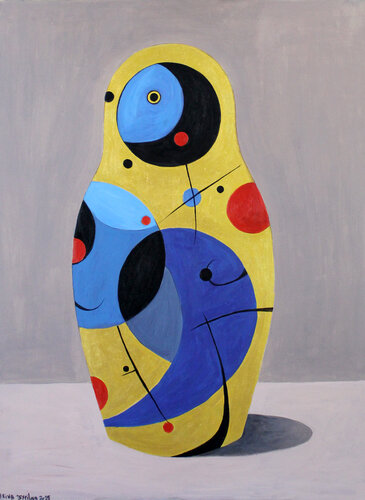 Cosmic Matryoshka by Irina Tsypilova, Painting for Sale on Select