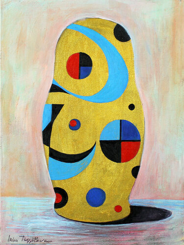Golden Silence by Irina Tsypilova, Painting for Sale on Select