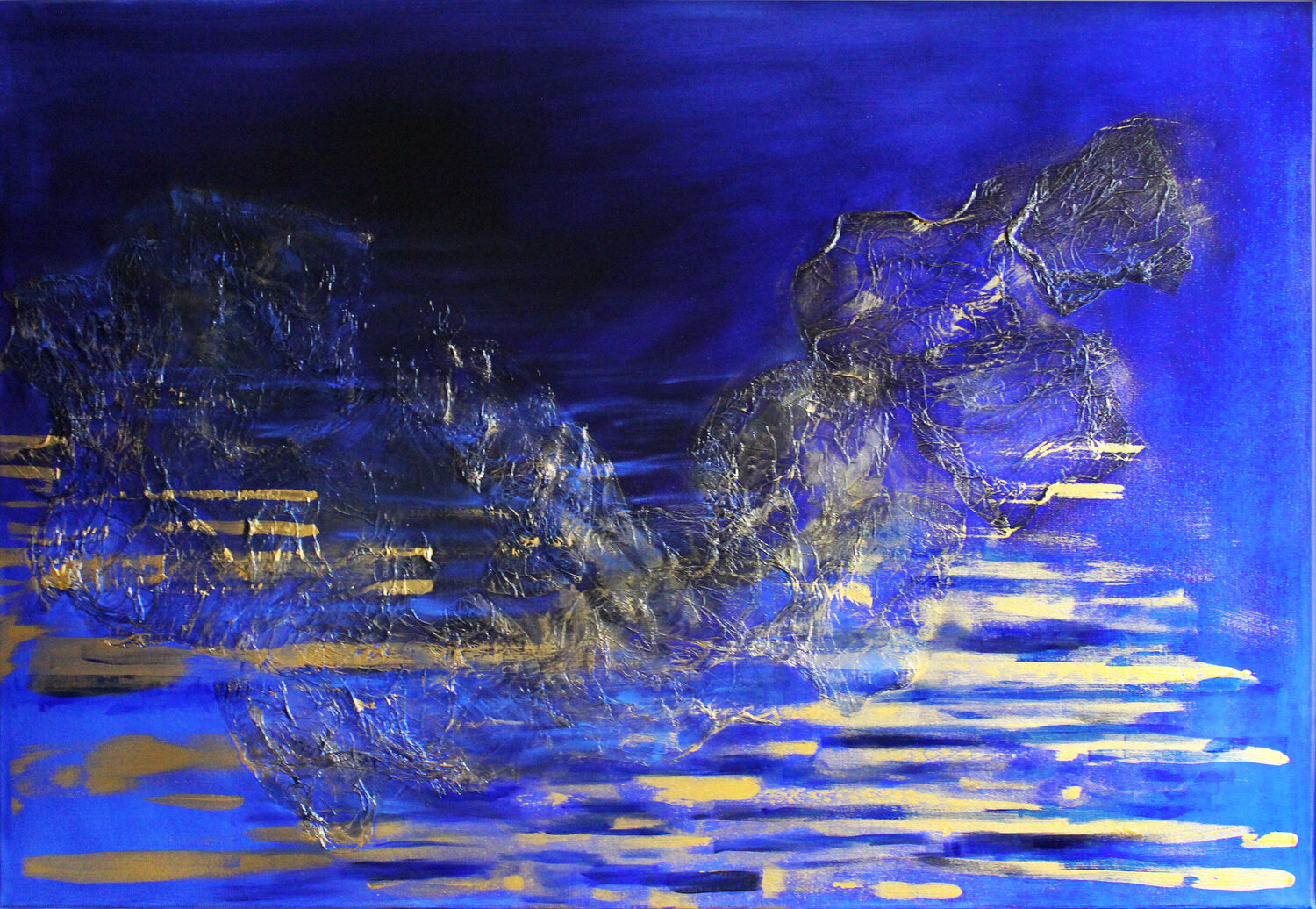 Glow of blue Irina Tsypilova Original painting for sale