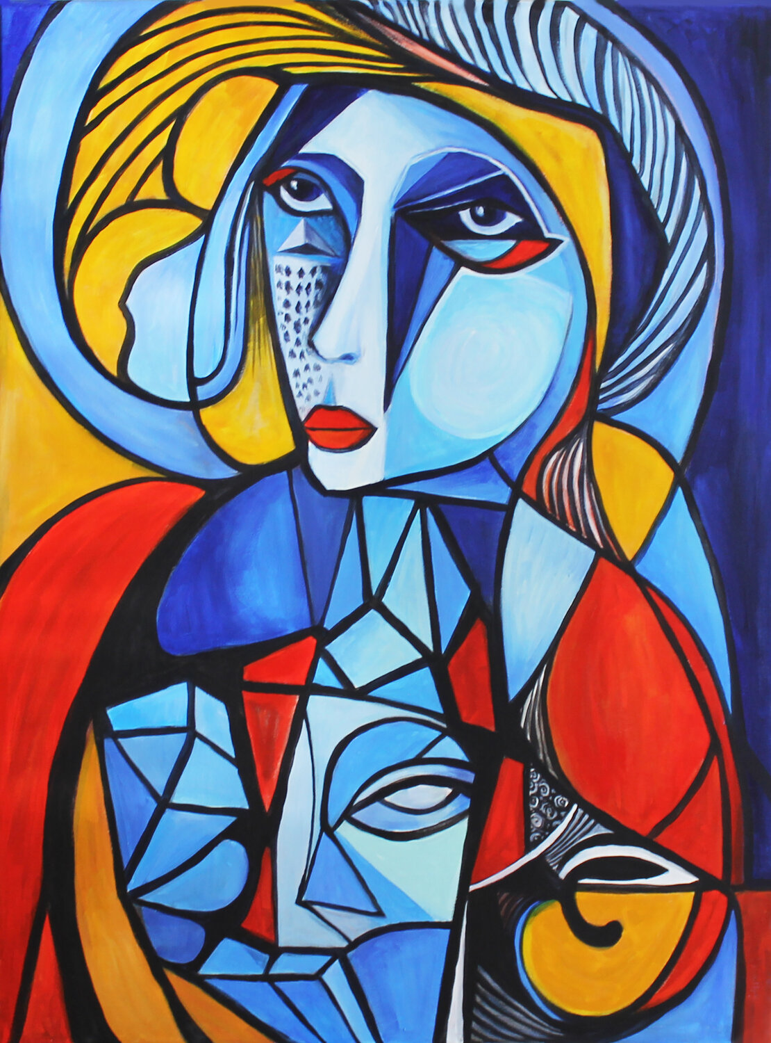 Frau X Irina Tsypilova Original painting for sale