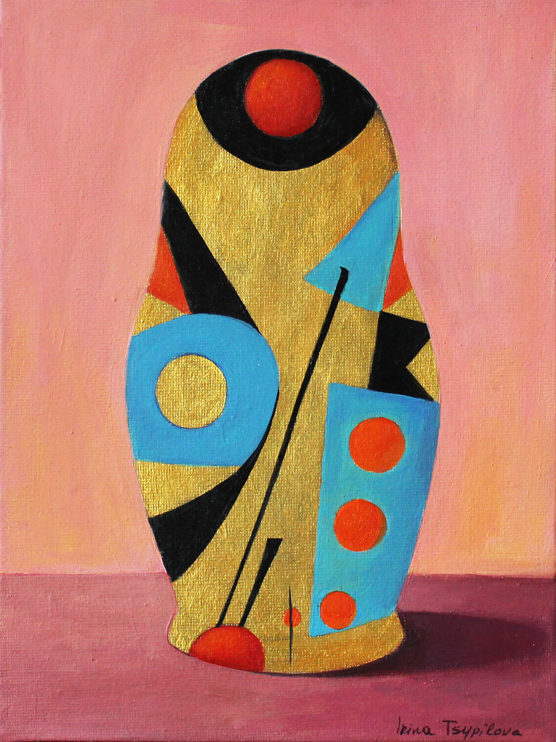 Golden Silence I Irina Tsypilova Original painting for sale