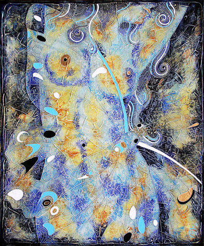 Itzpapalot's wings by Vasili Zianko, Painting for Sale on Select