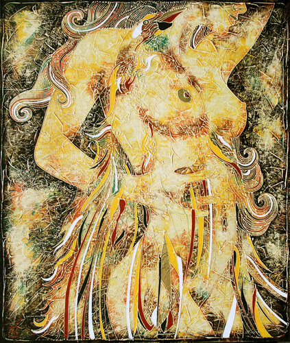 Whom Alkonost yearns about by Vasili Zianko, Painting for Sale on Select