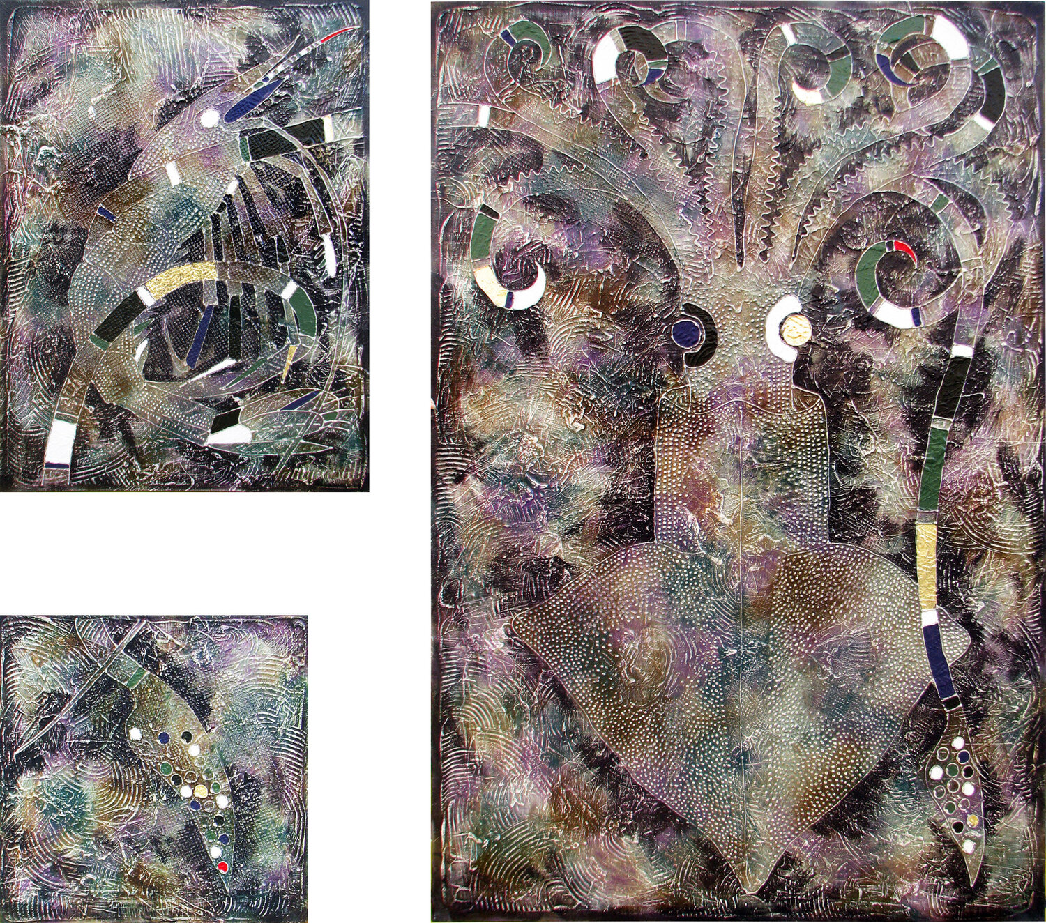 20,000 LEAGUES INTO THE DEPTHS OF THE SEA (triptych) Vasili Zianko Original painting for sale