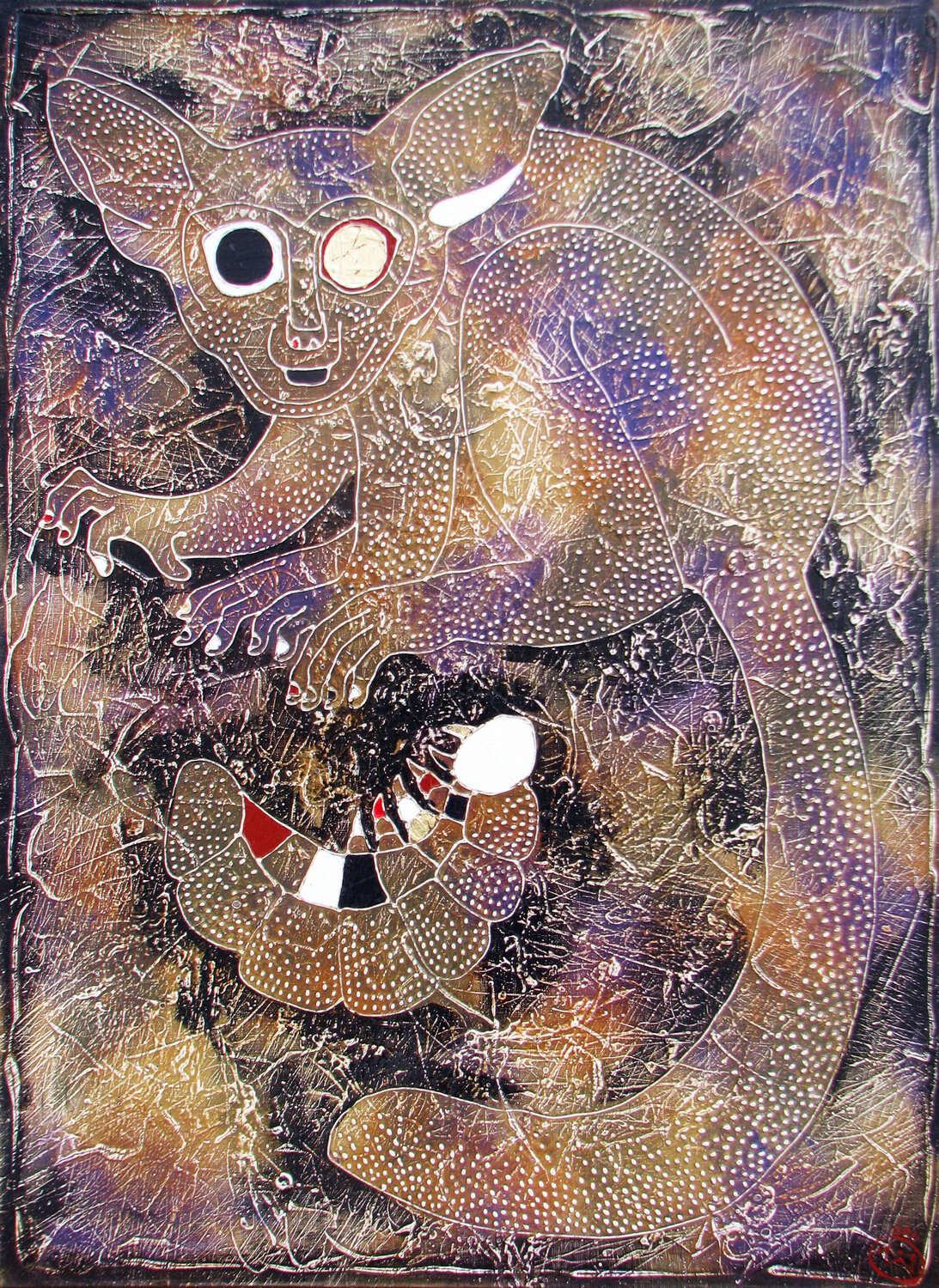 WHO IS HERE? Vasili Zianko Original painting for sale