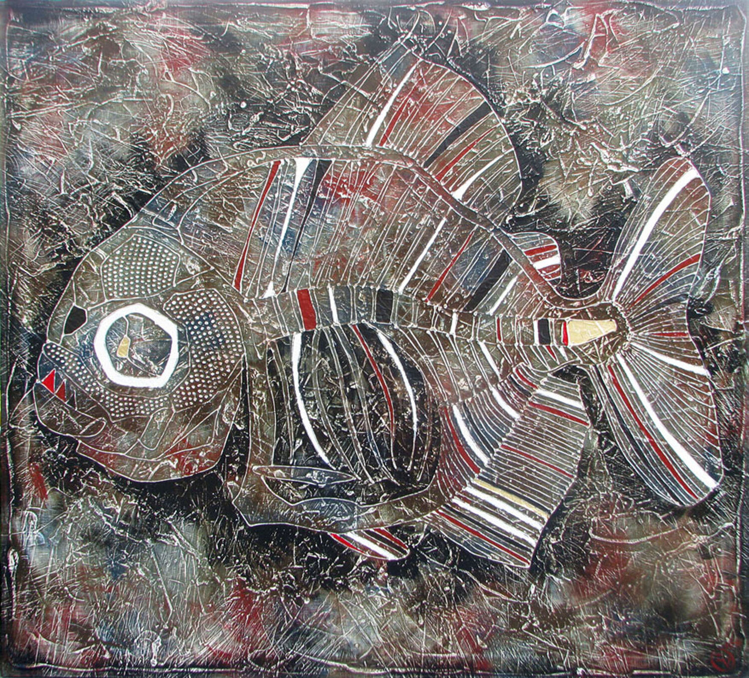 Objekt №2. SERRASALMUS (3) Vasili Zianko Original painting for sale