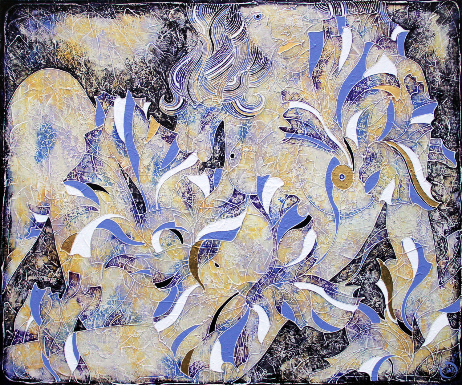 Iride's bathing in a rainbow Vasili Zianko Original painting for sale
