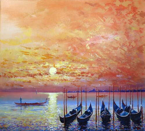 Venice is Beautiful by Rakhmet Redzhepov, Painting for Sale on Select
