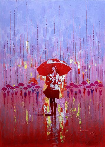 Rain Melody by Rakhmet Redzhepov, Painting for Sale on Select