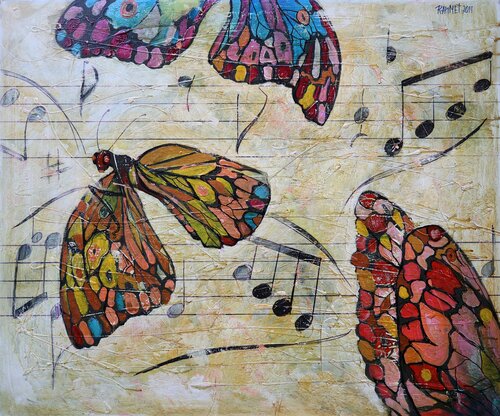 The Sound of Metamorphosis: abstract art, canvas, oil, acrylic by Rakhmet Redzhepov, Painting for Sale on Select