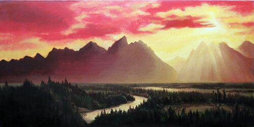 Golden Source (SPACES Series) Canvas, Oil, Acrylic by Rakhmet Redzhepov, Painting for Sale on Select