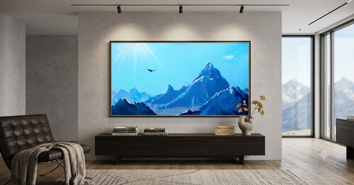 Free Wind  : (SPACES Series) Canvas, Oil, Acrylic by Rakhmet Redzhepov, Painting for Sale on Select