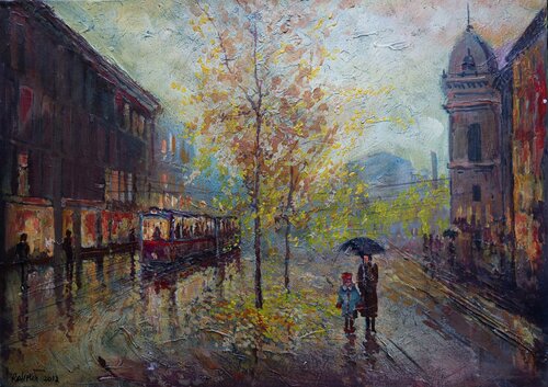 The Pulse of Rain, BALTIC series by Rakhmet Redzhepov, Painting for Sale on Select