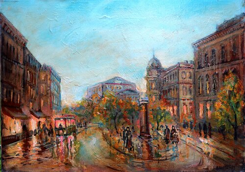 Evening Rhythm, BALTIC series by Rakhmet Redzhepov, Painting for Sale on Select