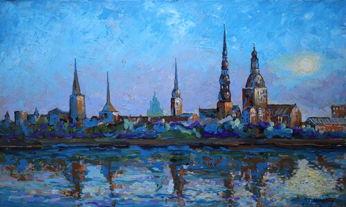 Horizon of Dreams, BALTIC series by Rakhmet Redzhepov, Painting for Sale on Select