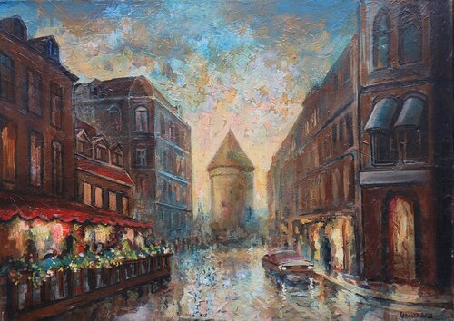 The Golden Hour. BALTIC series by Rakhmet Redzhepov, Painting for Sale on Select