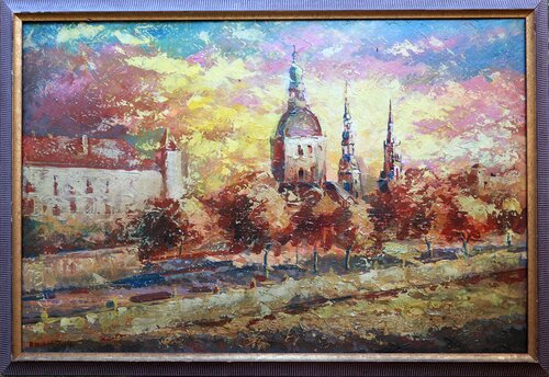 The Sunlit Promenade, BALTIC series von Rakhmet Redzhepov, Malerei kaufen auf Select
