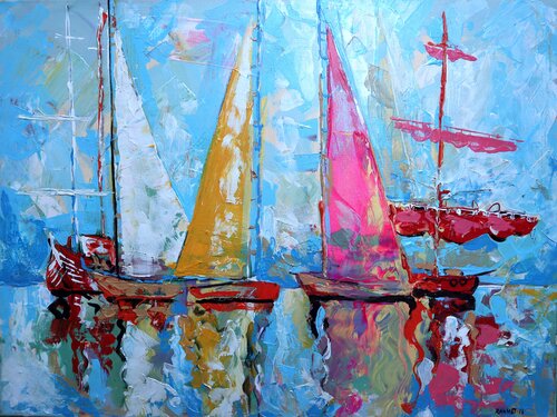 Baltic Regatta, BALTIC series von Rakhmet Redzhepov, Malerei kaufen auf Select