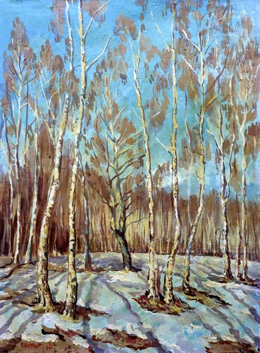 Birch Grove,  BALTIC series von Rakhmet Redzhepov, Malerei kaufen auf Select