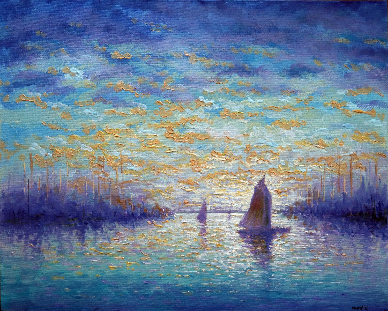Pearl Seaskape Rakhmet Redzhepov Original painting for sale