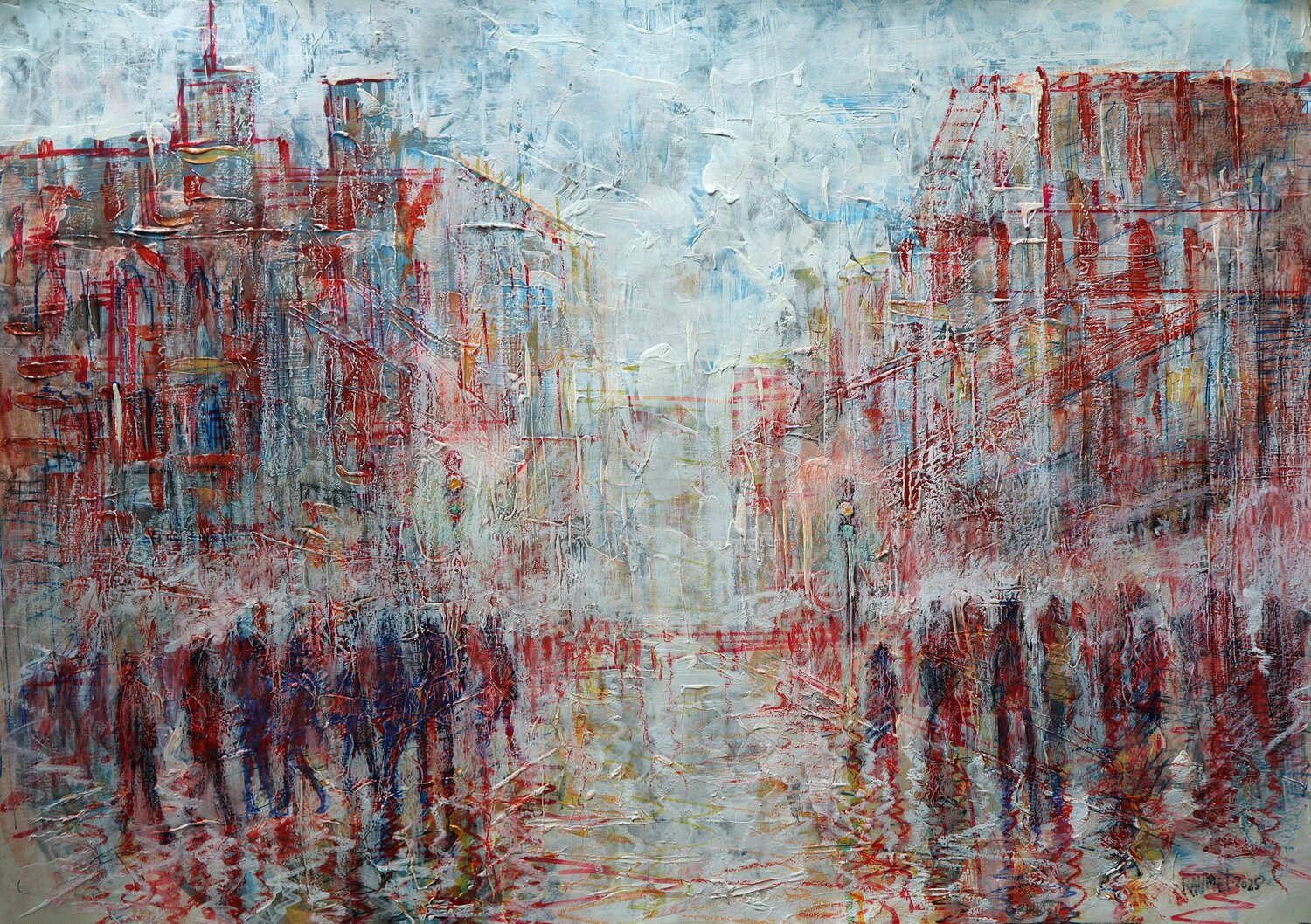 City Walk Rakhmet Redzhepov Original painting for sale