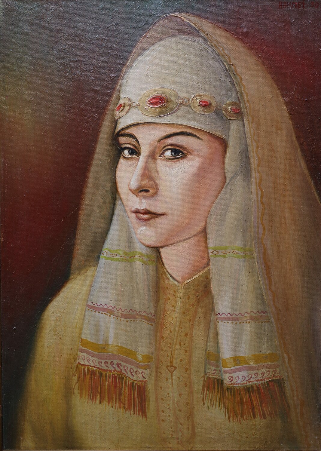Jahan (Sister) Rakhmet Redzhepov Original painting for sale