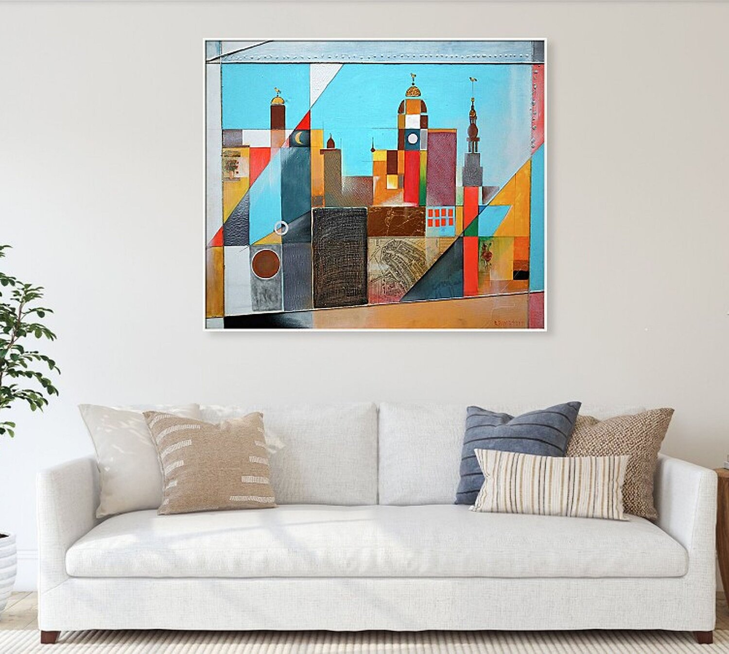 The Heart of Light: abstract art, canvas, oil, acrylic Rakhmet Redzhepov Original painting for sale