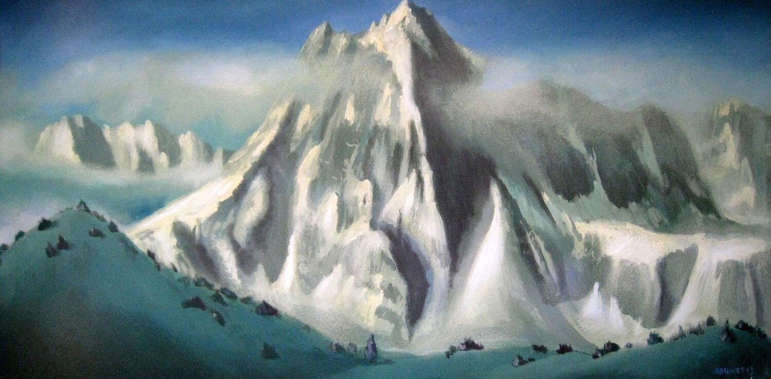 “The Lord of Heights” (SPACES Series) Rakhmet Redzhepov Original painting for sale