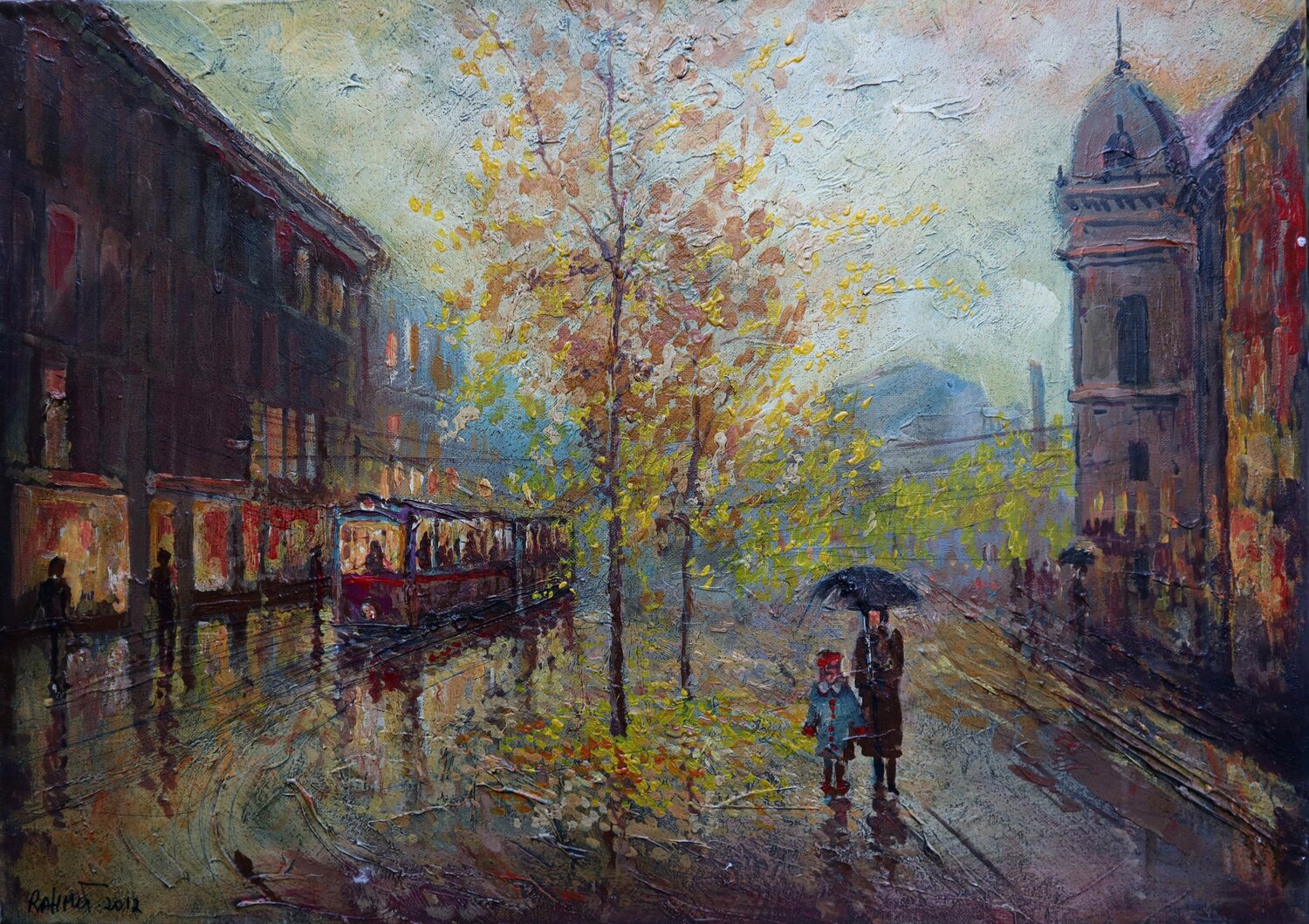 The Pulse of Rain, BALTIC series Rakhmet Redzhepov Original painting for sale