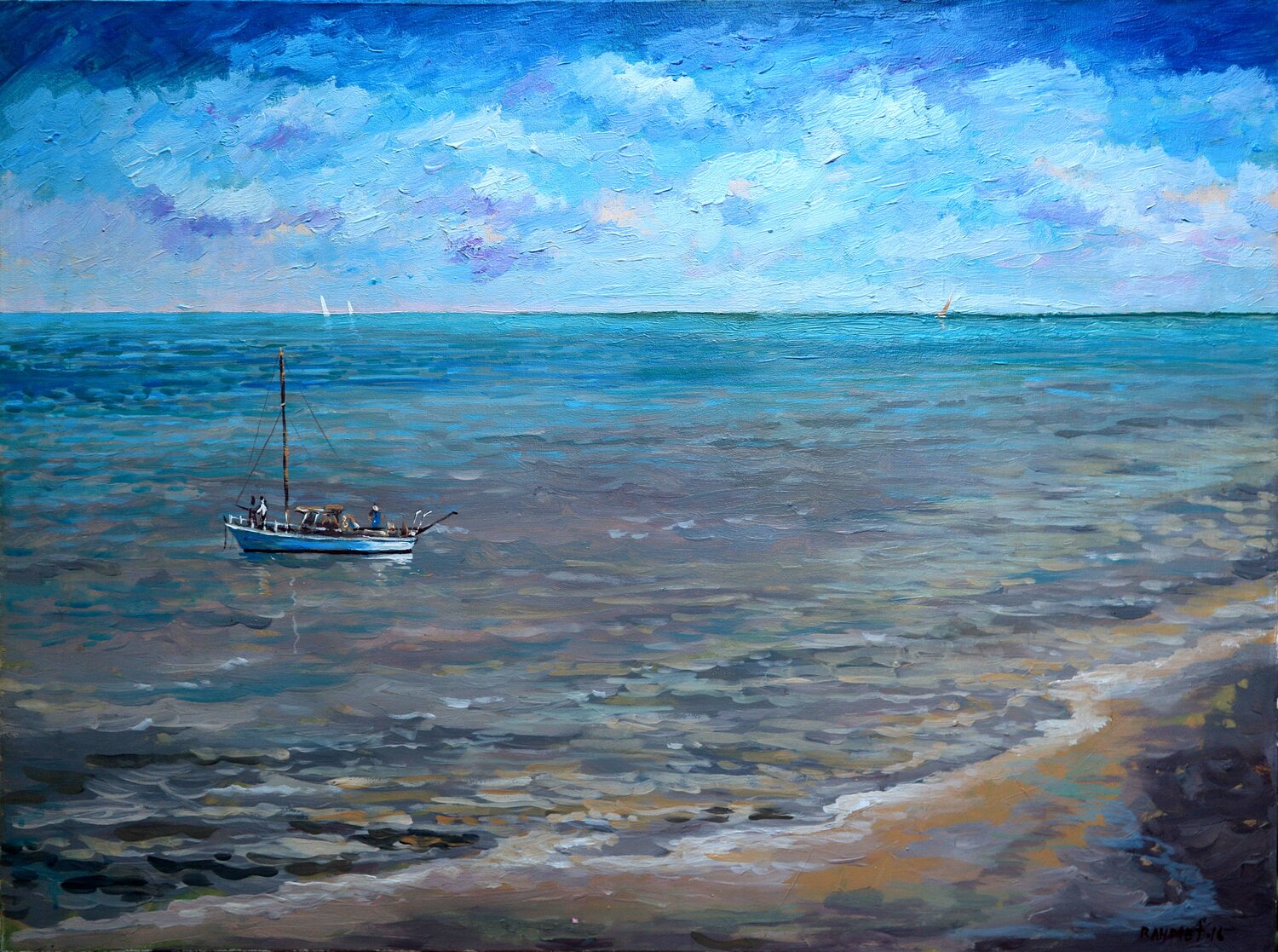 Voice of the Tide, BALTIC series Rakhmet Redzhepov Original painting for sale