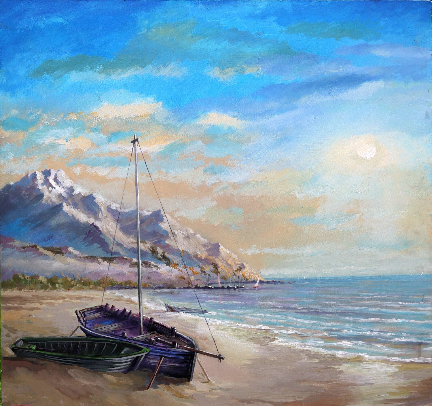 The Shore of Peace, BALTIC series Rakhmet Redzhepov Original painting for sale