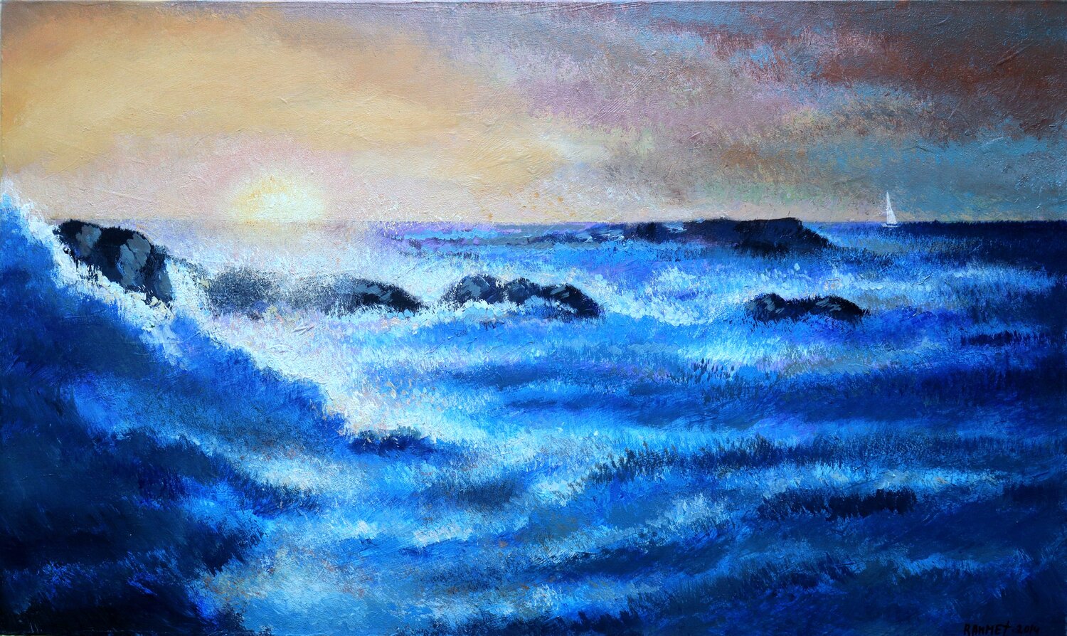 The Call of the Horizon, BALTIC series Rakhmet Redzhepov Original painting for sale