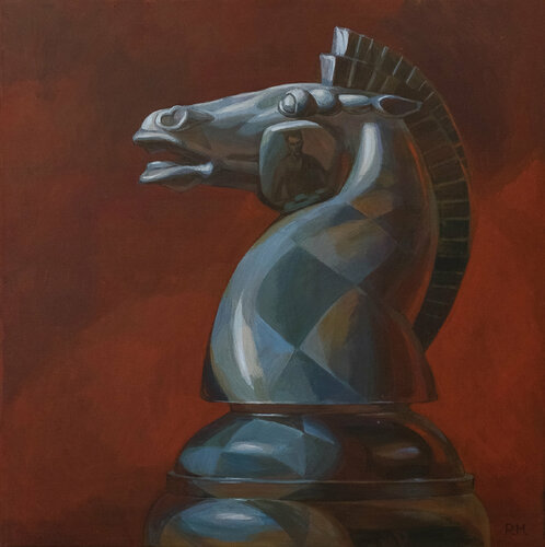 Springer am Zug by Polina Maykova, Painting for Sale on Select